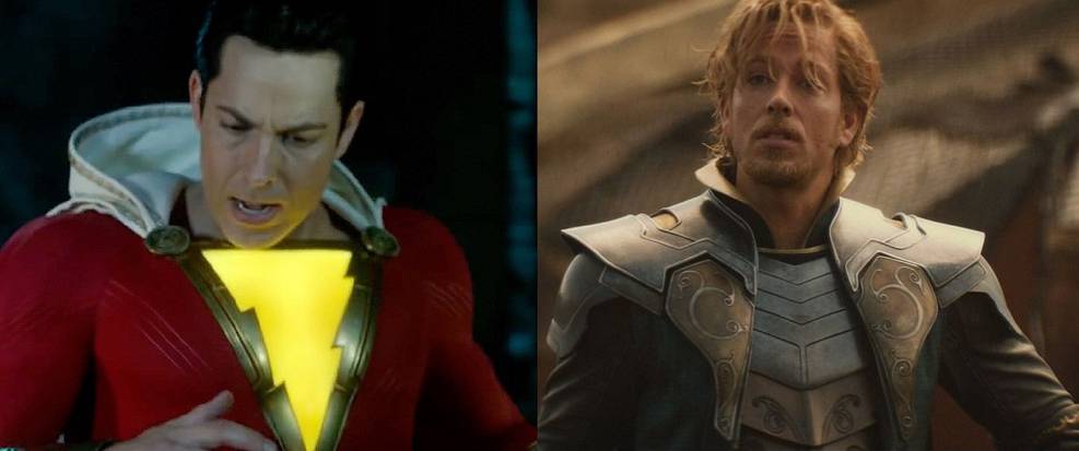 Zachary Levi in Shazam and Thor: The Dark World