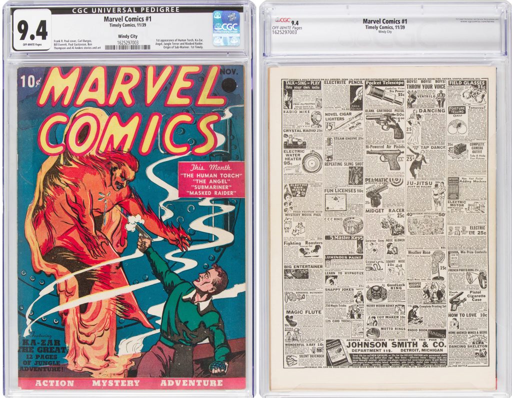 Marvel Comics (1939) #1, Comic Issues