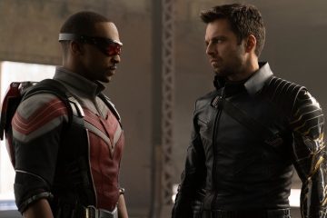 The Falcon and the Winter Soldier in a scene from the new Disney+ Marvel MCU series