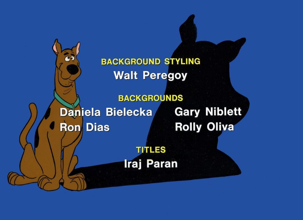 Credits from Scooby-Doo animated series 